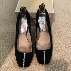 Black Michael Kors wedges